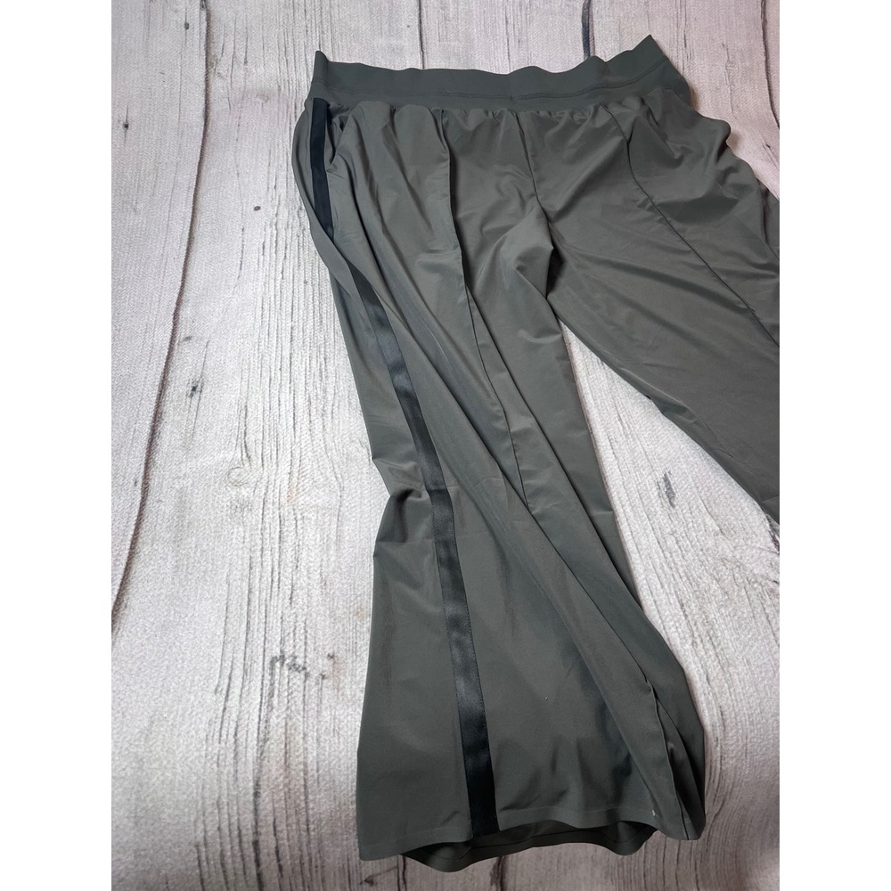 Athleta Nolita Wide Leg Pants Women 26 Olive Green/ Gray Athleisure Minimalist - Picture 4 of 6